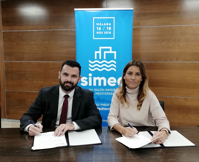 Firma colaboración Cátedra Inmobiliaria y Simed 2018