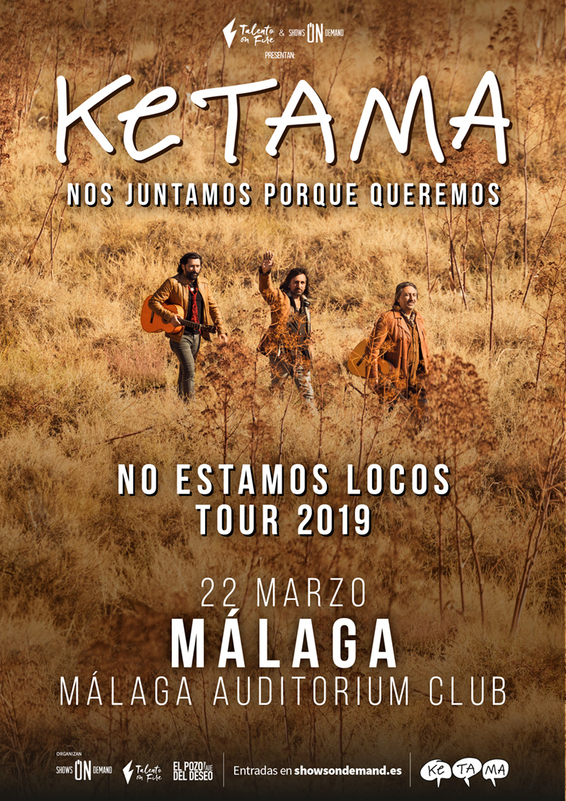 Cartel concierto de Ketama 2019