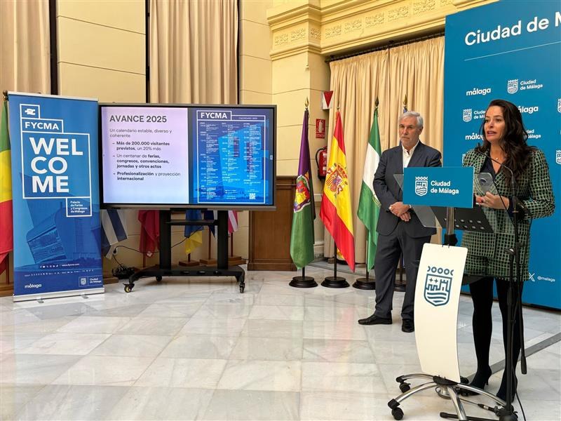 Alicia Izquierdo presentado el avance del calendario de FYCMA